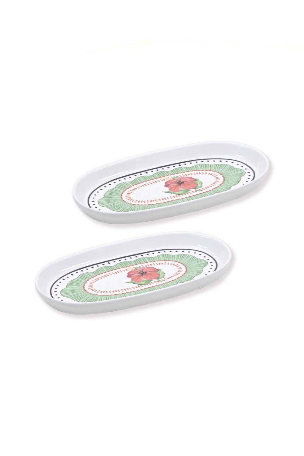 Spring Oval Servis Tabağı 2'li, 23 × 14 Cm - 2