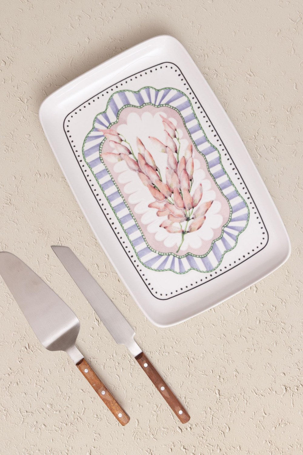 Spring Dikdörtgen Servis Tabağı 31x20 Cm - 0