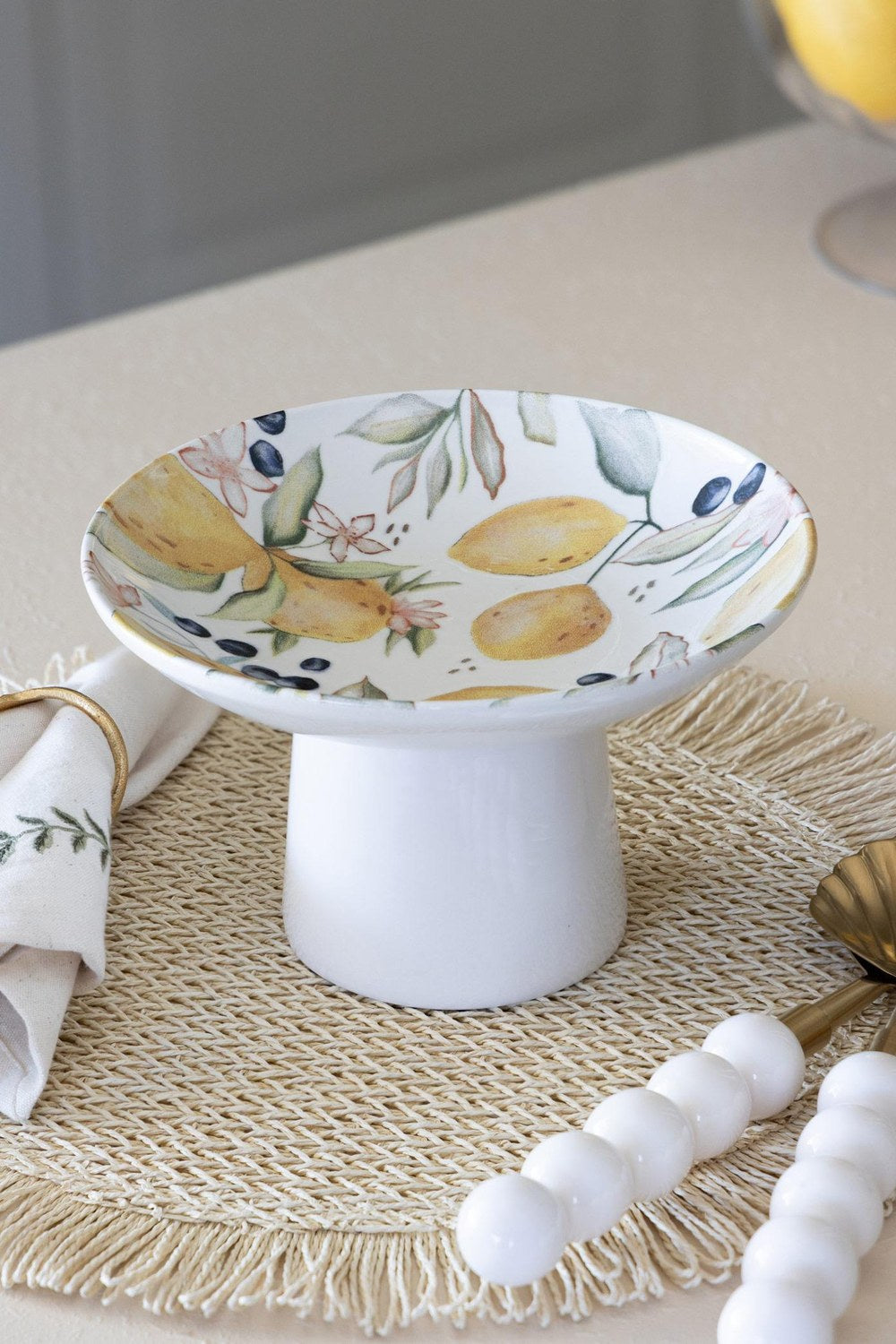 Limoncello Ayaklı Servis Tabağı 20 Cm - 1