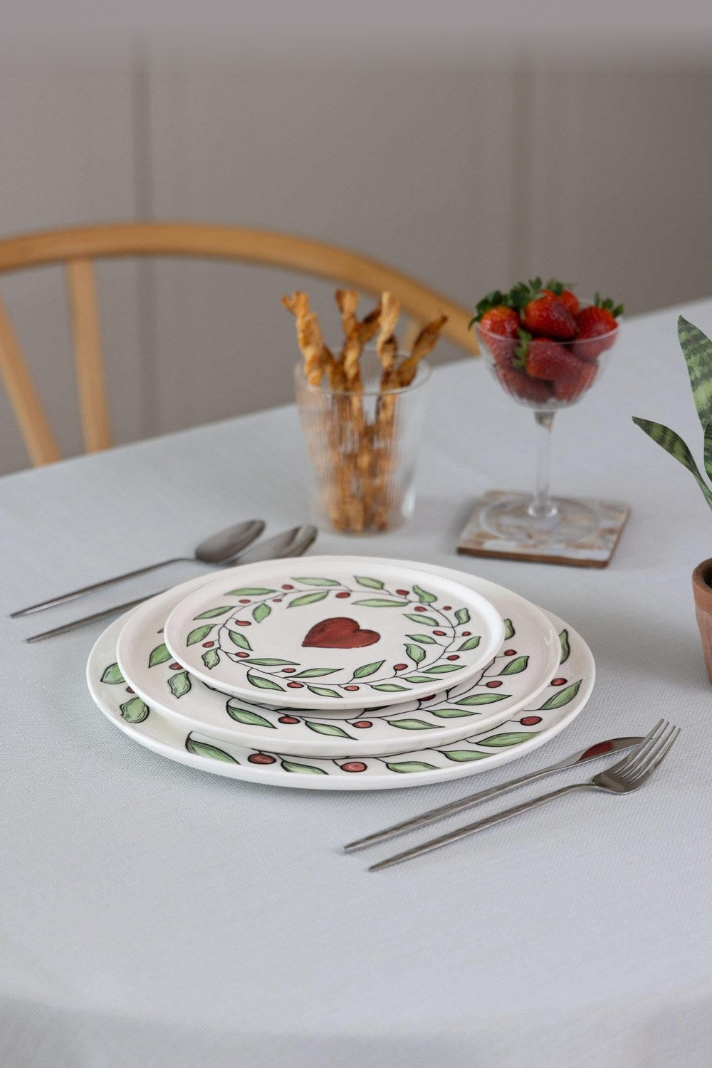 Luv Pasta Tabağı 6'lı Set, 19 Cm - 1