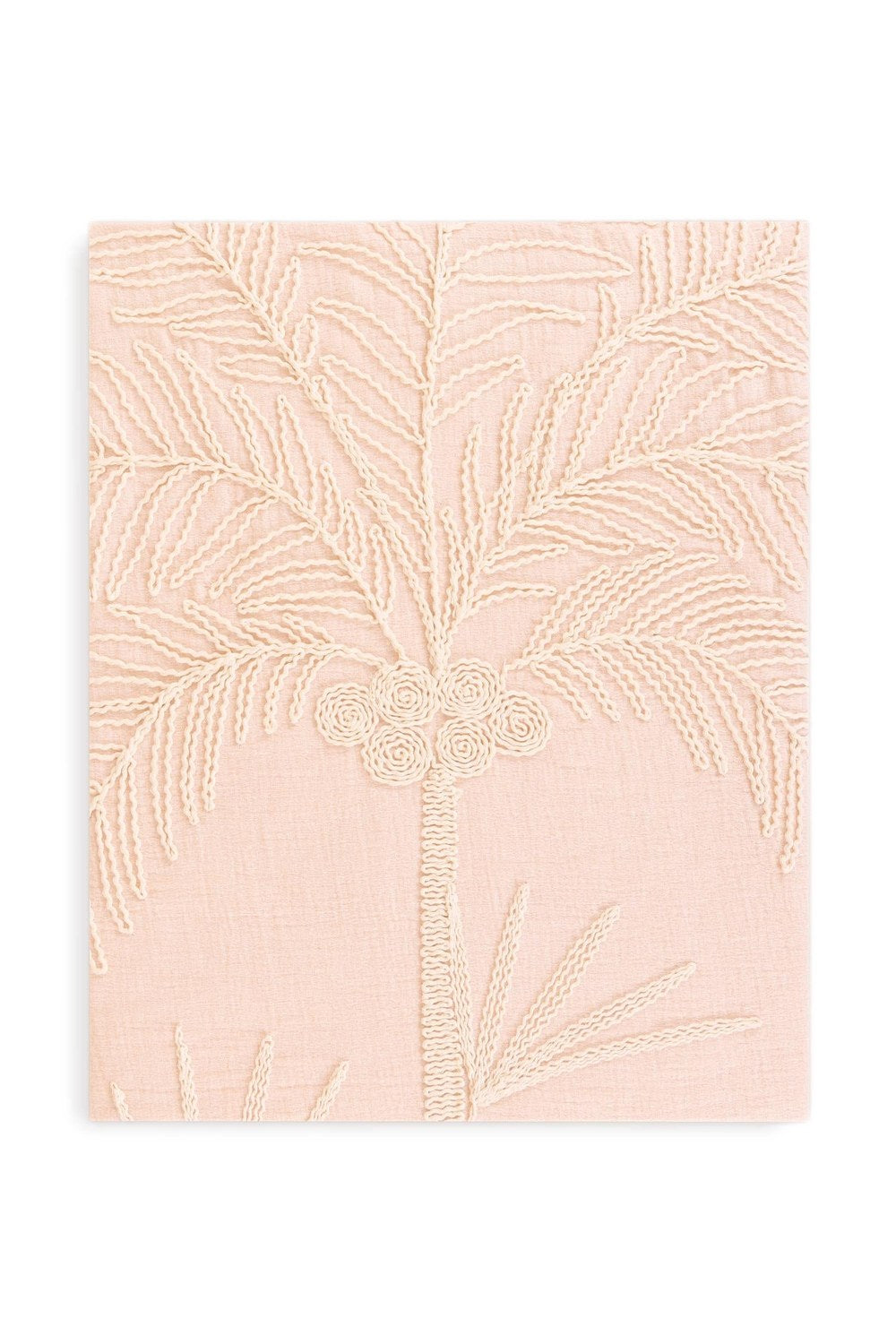 Püsküllü Koltuk Şalı, Pudra, 170 × 130 Cm - 3