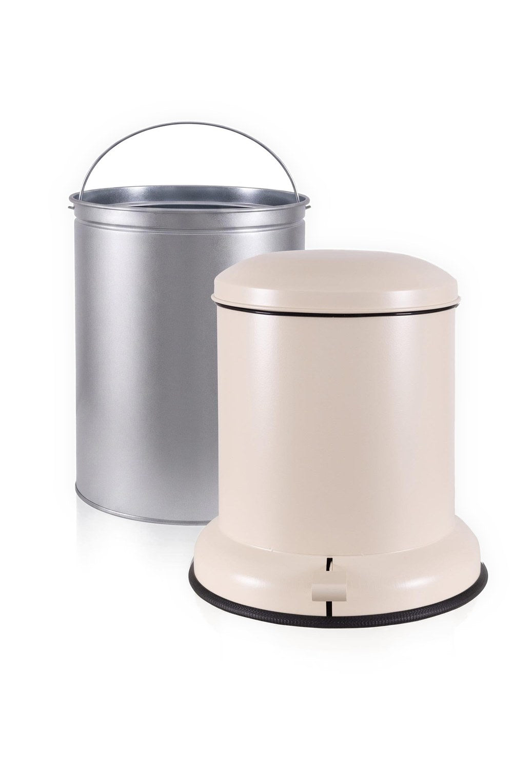 Metal Pedallı Çöp Kovası Bej 20 Lt - 2