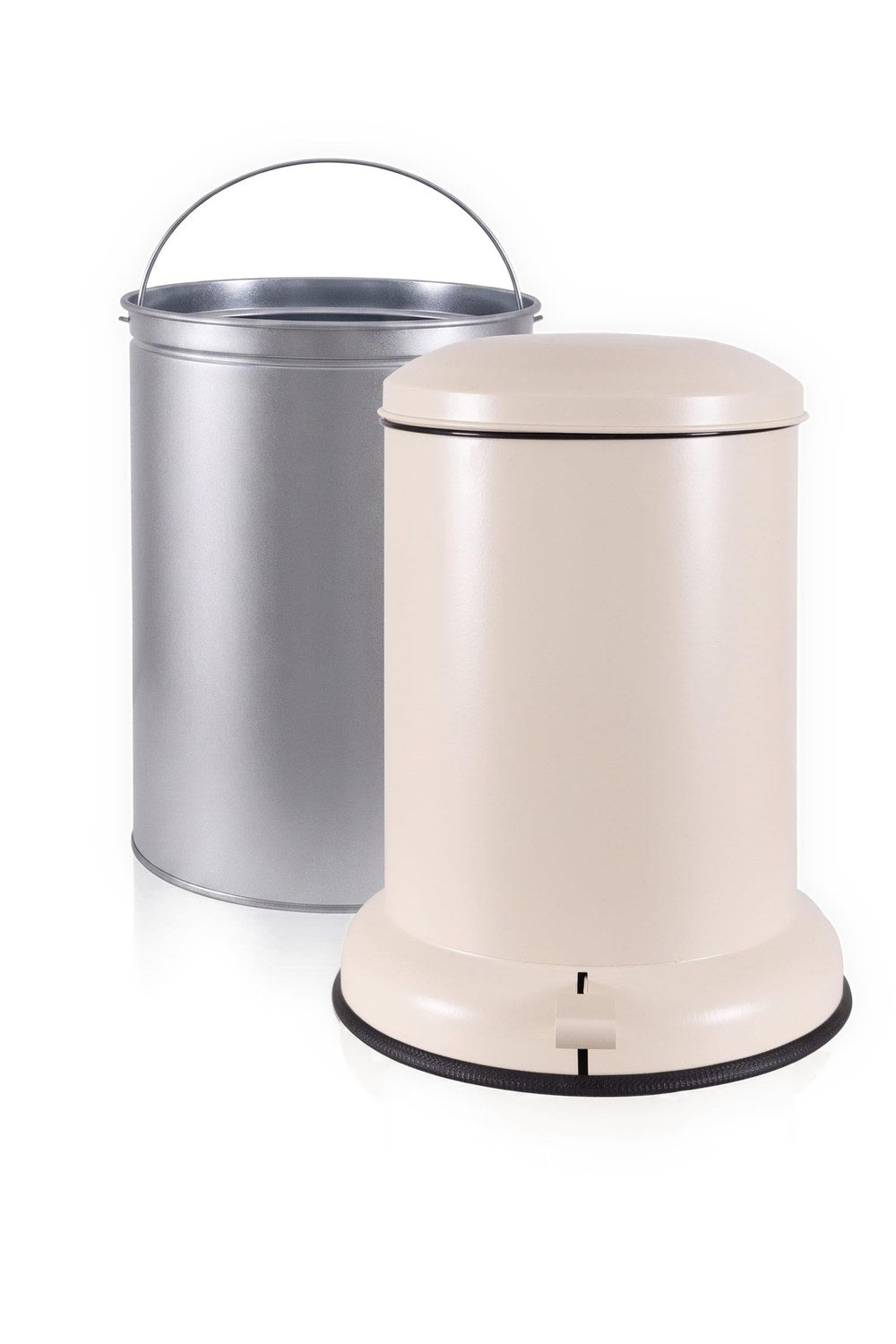 Metal Pedallı Çöp Kovası Bej 25 Lt - 2