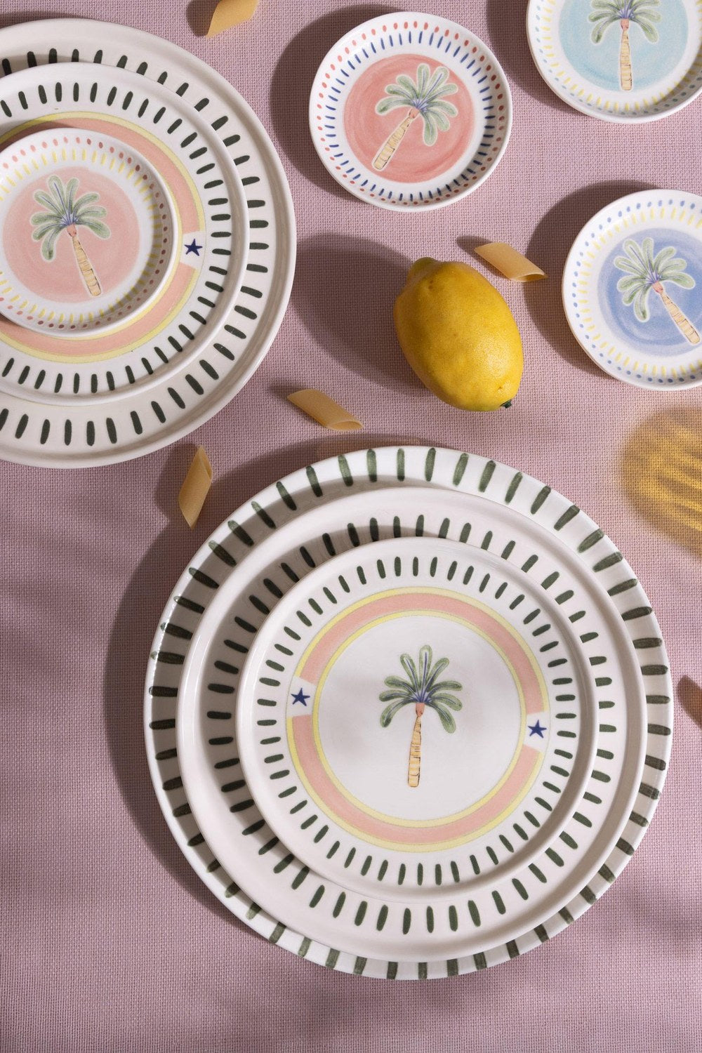 Italian Summer Pasta Tabağı 6'lı Set, 19 Cm - 4