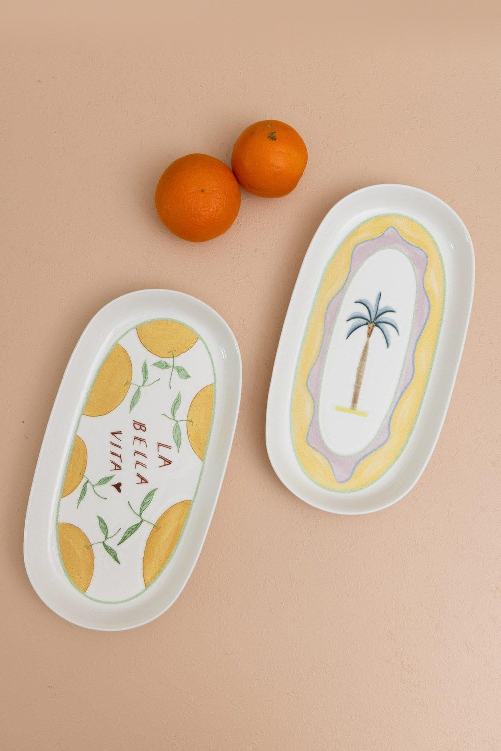 Italian Summer Oval Servis Tabağı 2'li, 29 Cm - 1