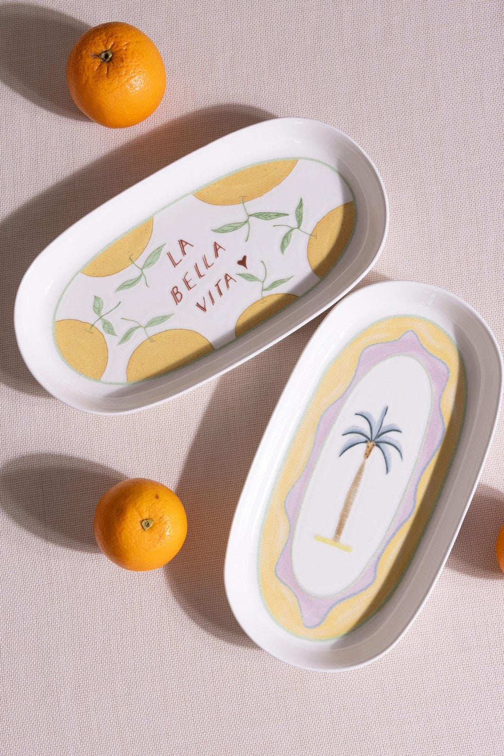 Italian Summer Oval Servis Tabağı 2'li, 29 Cm - 2