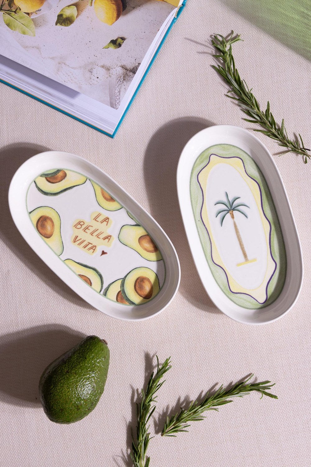 Italian Summer Oval Servis Tabağı 2'li, 23 Cm - 3