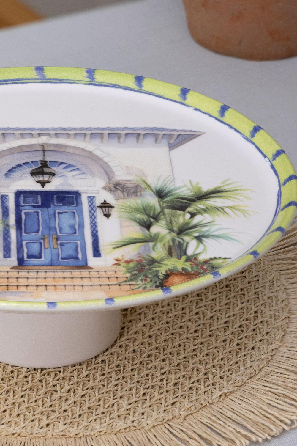 Palma Ayaklı Servis Tabağı, 30 × 10 Cm - 1