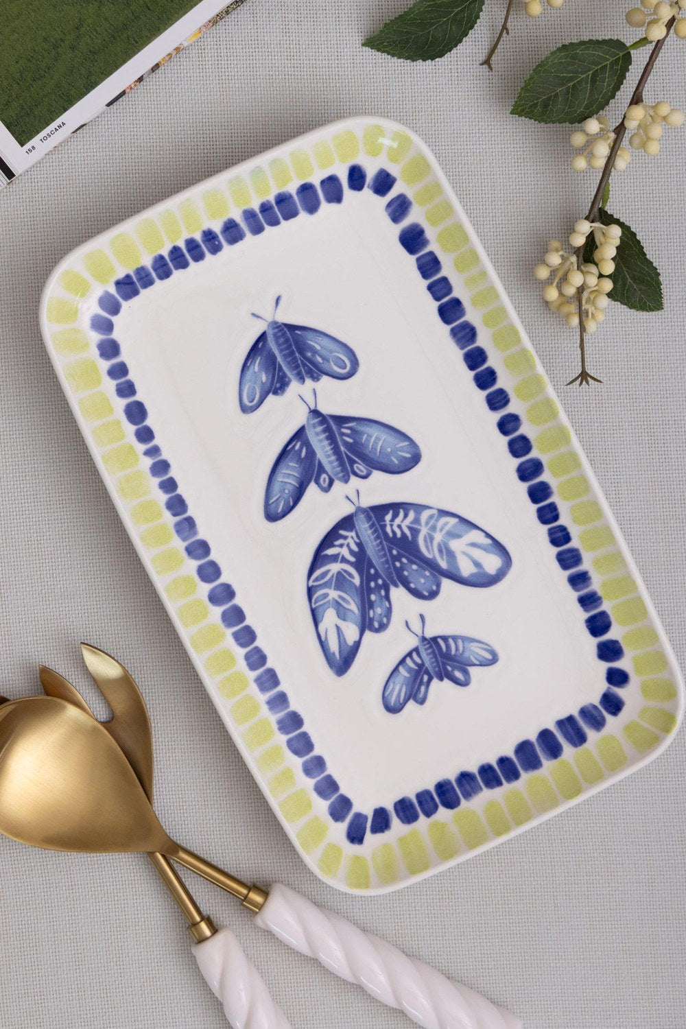 Palma Dikdörtgen Servis Tabağı 31x20 Cm - 0