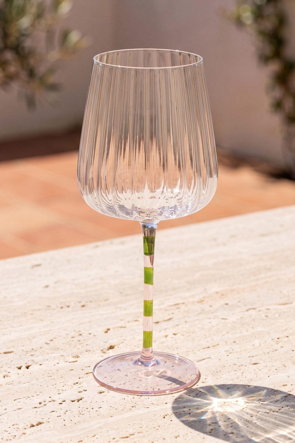Renkli Şarap Kadehi, Pembe & Yeşil, 600 Ml - 0