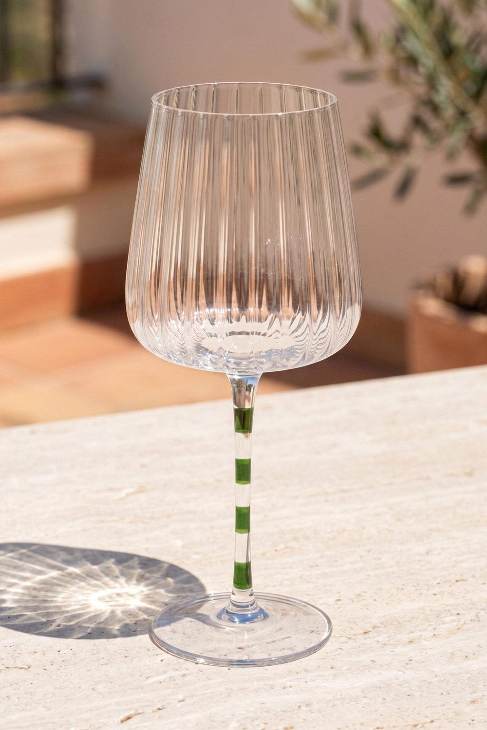 Renkli Şarap Kadehi, Mor & Yeşil, 600 Ml - 0