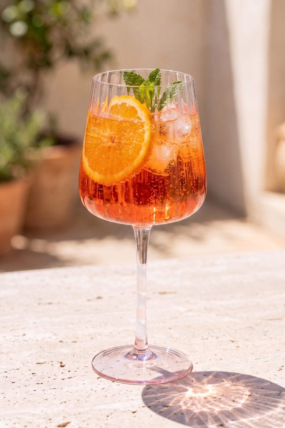 Renkli Şarap Kadehi, Pembe & Beyaz, 500 Ml - 1