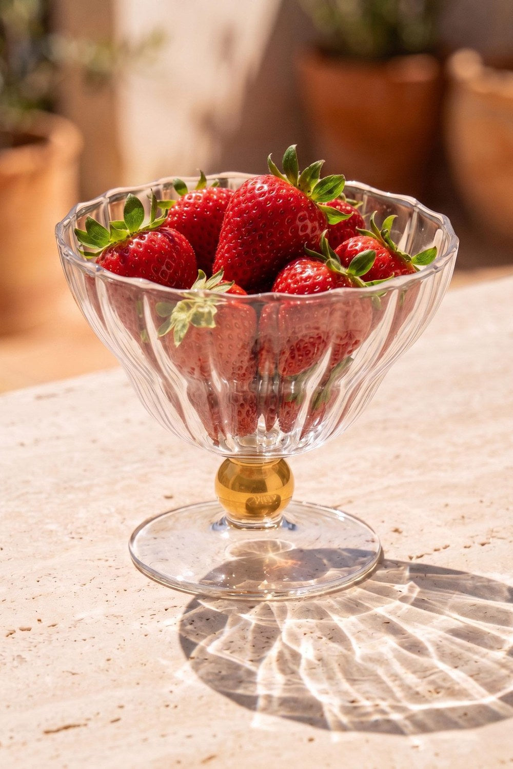 Cam Dondurmalık Ve Tatlı Sunum Kasesi, Gold, 240 Ml - 1