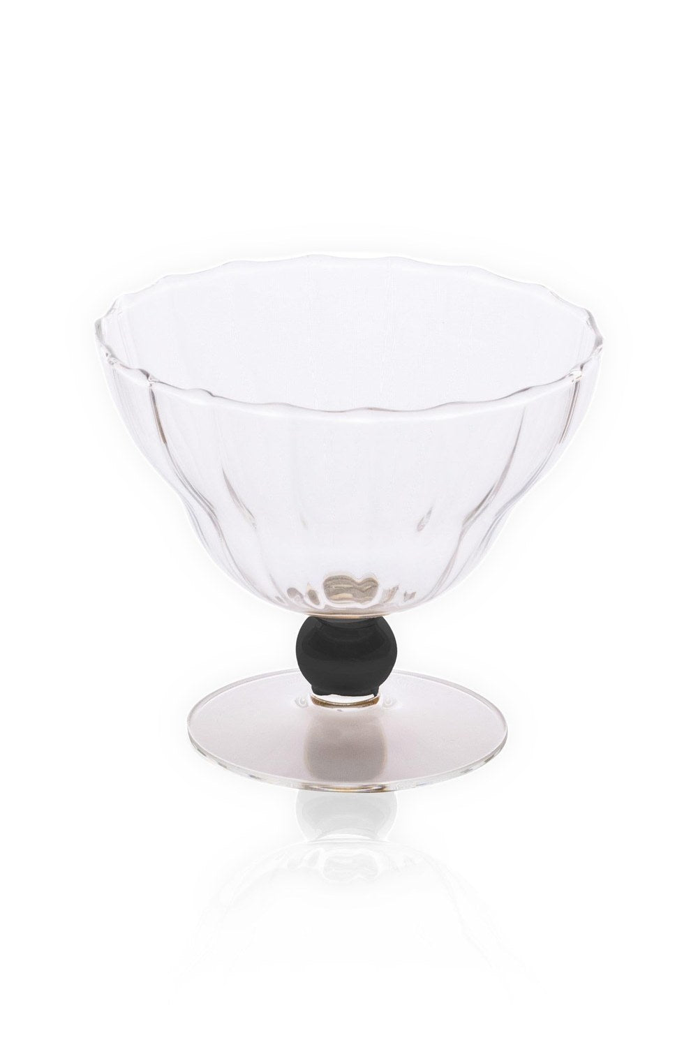 Cam Dondurmalık Ve Tatlı Sunum Kasesi, Black, 240 Ml - 2
