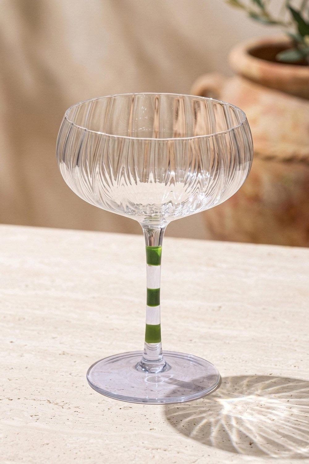 Ayaklı Cam Dondurma Kasesi, Mor & Yeşil, 240 Ml - 0