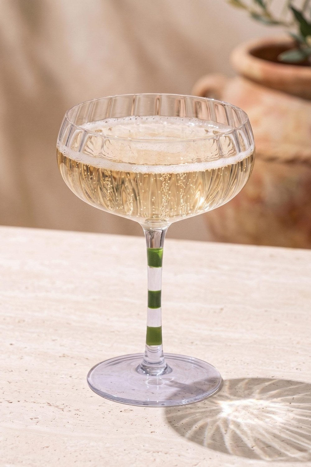 Ayaklı Cam Dondurma Kasesi, Mor & Yeşil, 240 Ml - 1