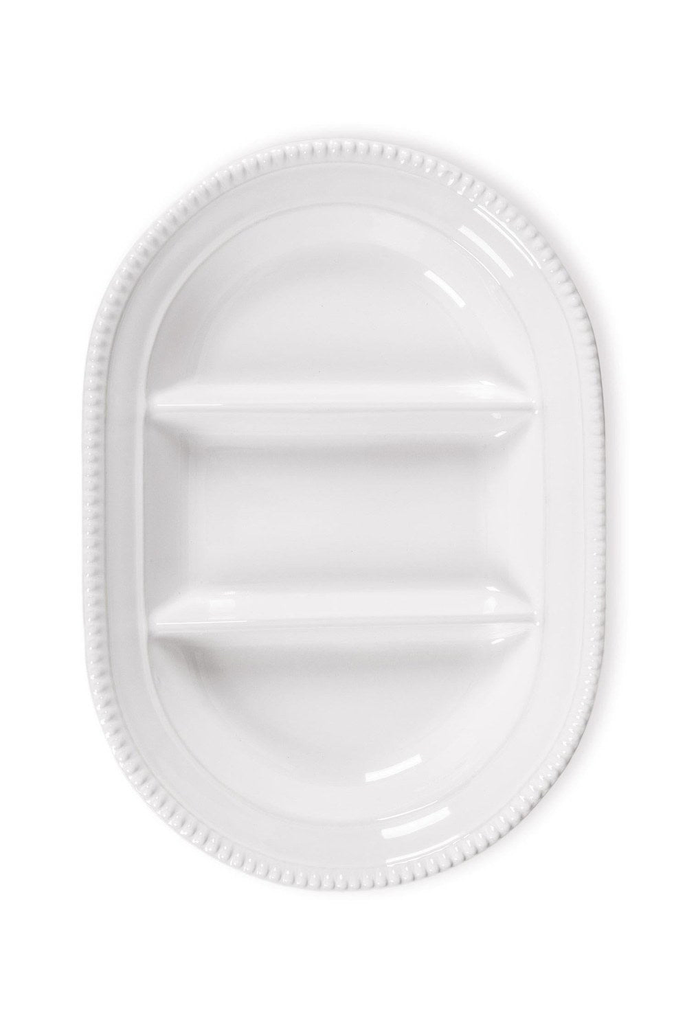Grande Servis Tabağı 3 Bölmeli, Beyaz, 42 Cm - 3