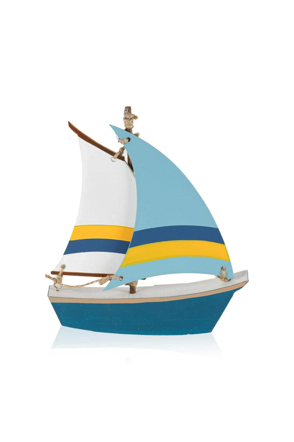 Retro Marin Çift Yelkenli Tekne Biblosu 17 Cm - 1