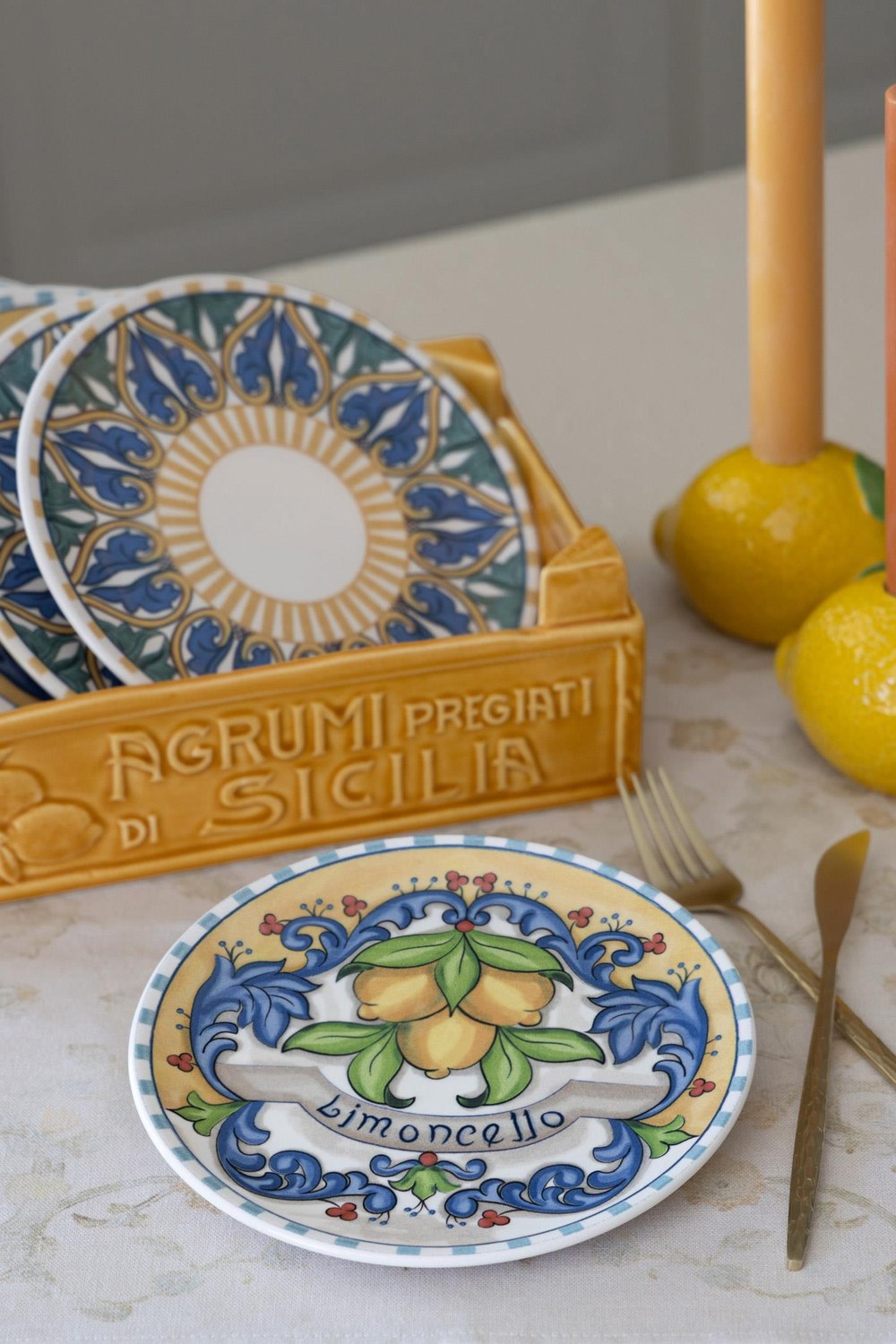 Limoncello Pasta Tabağı, 6'lı Set, 19 Cm - 2