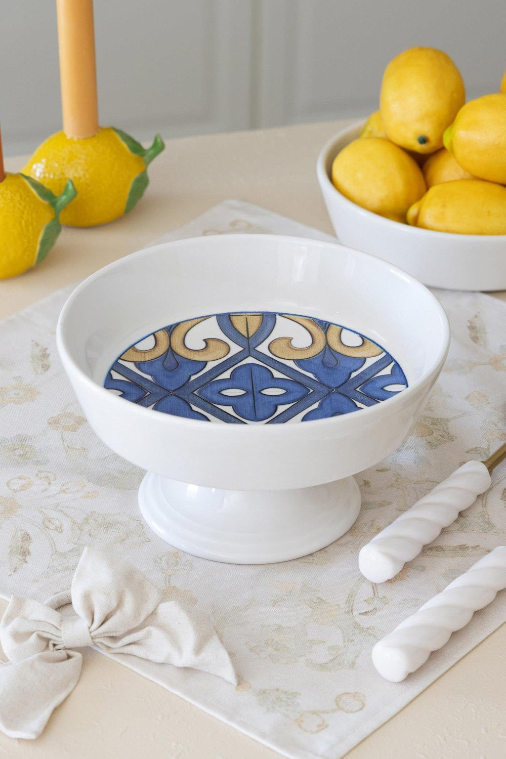 Limoncello Ayaklı Meyvelik, 23 × 12 Cm - 1