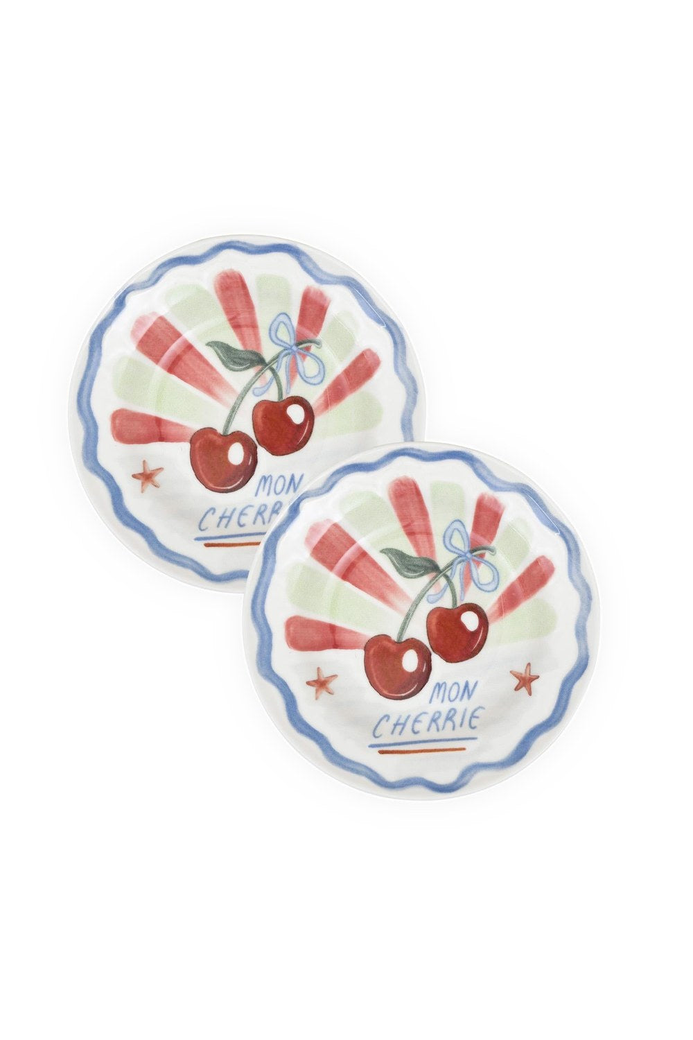 Italian Summer Mon Cherrie Yemek Tabağı, 2'li Set, 22 Cm - 3