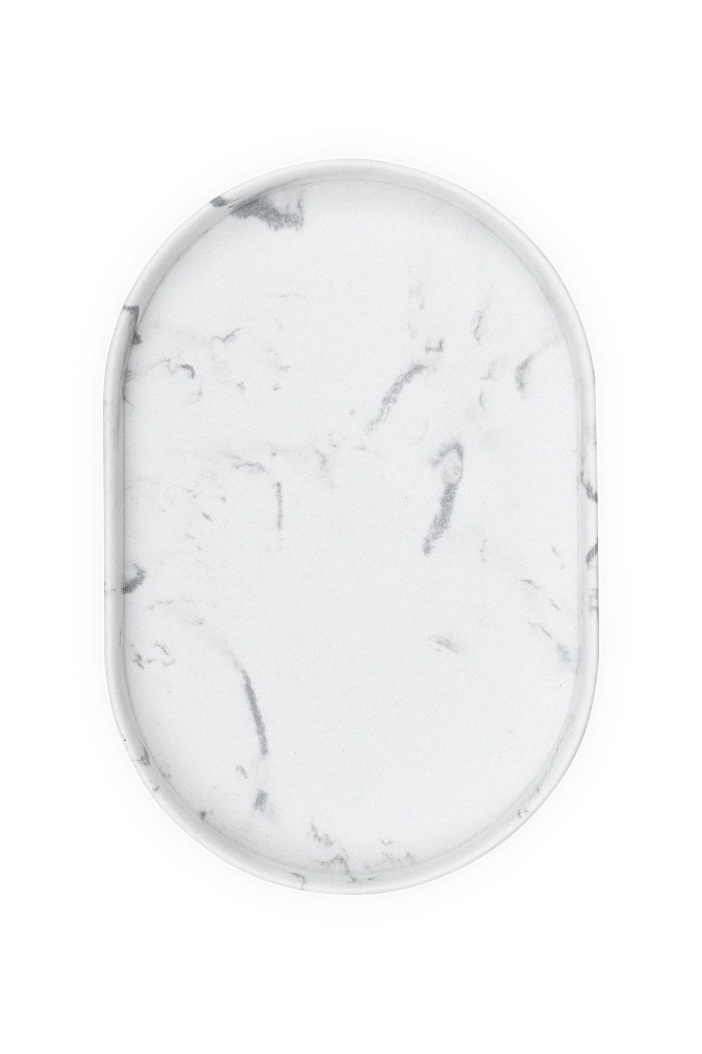 Marble Banyo Tepsisi Beyaz 30x20x3 Cm - 3