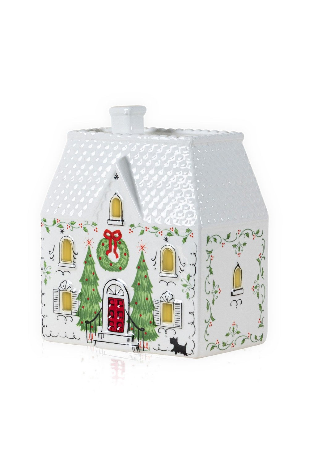 Dekoratif Led Işıklı Ev Biblo, 14 × 9 × 17 Cm - 0