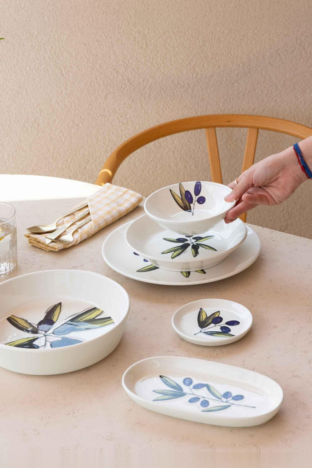Olivos Yemek Tabağı 6'lı Set, 20 Cm - 1