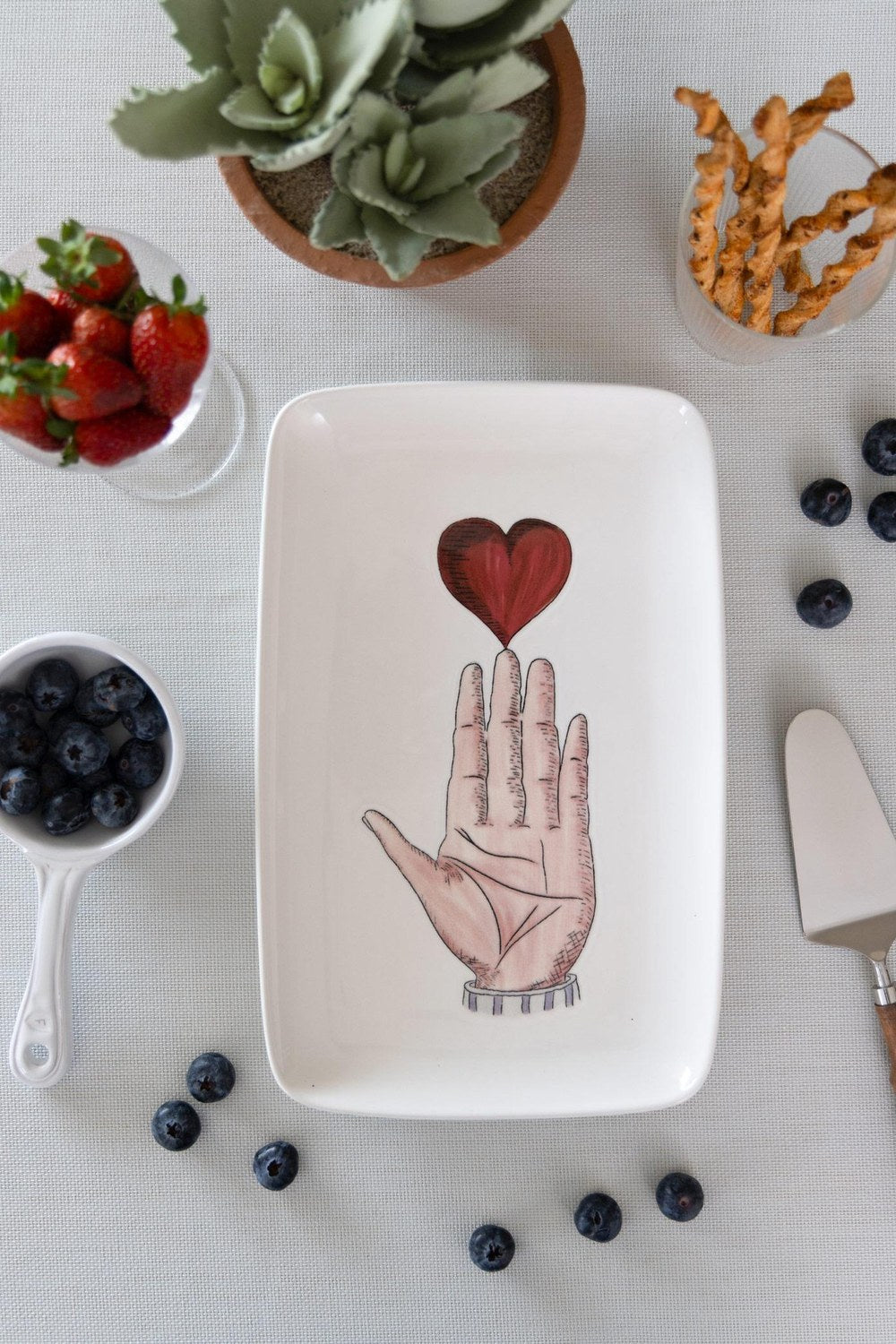 Luv Dikdörtgen Servis Tabağı 31x20 Cm - 0