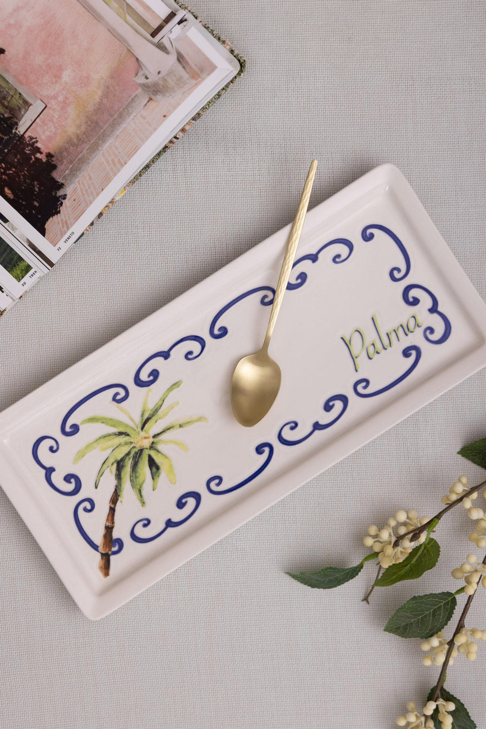 Palma Dikdörtgen Servis Tabağı 35x16 Cm - 0