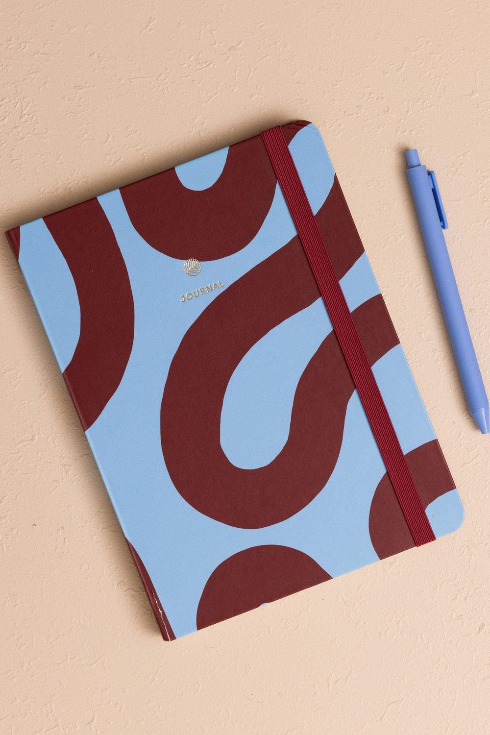 Mavi Bordo Desenli Defter 16 X 21 Cm - 0