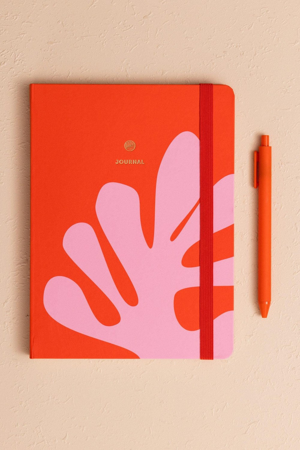 Kırmızı Pembe Desenli Defter, 16 × 21 Cm - 0