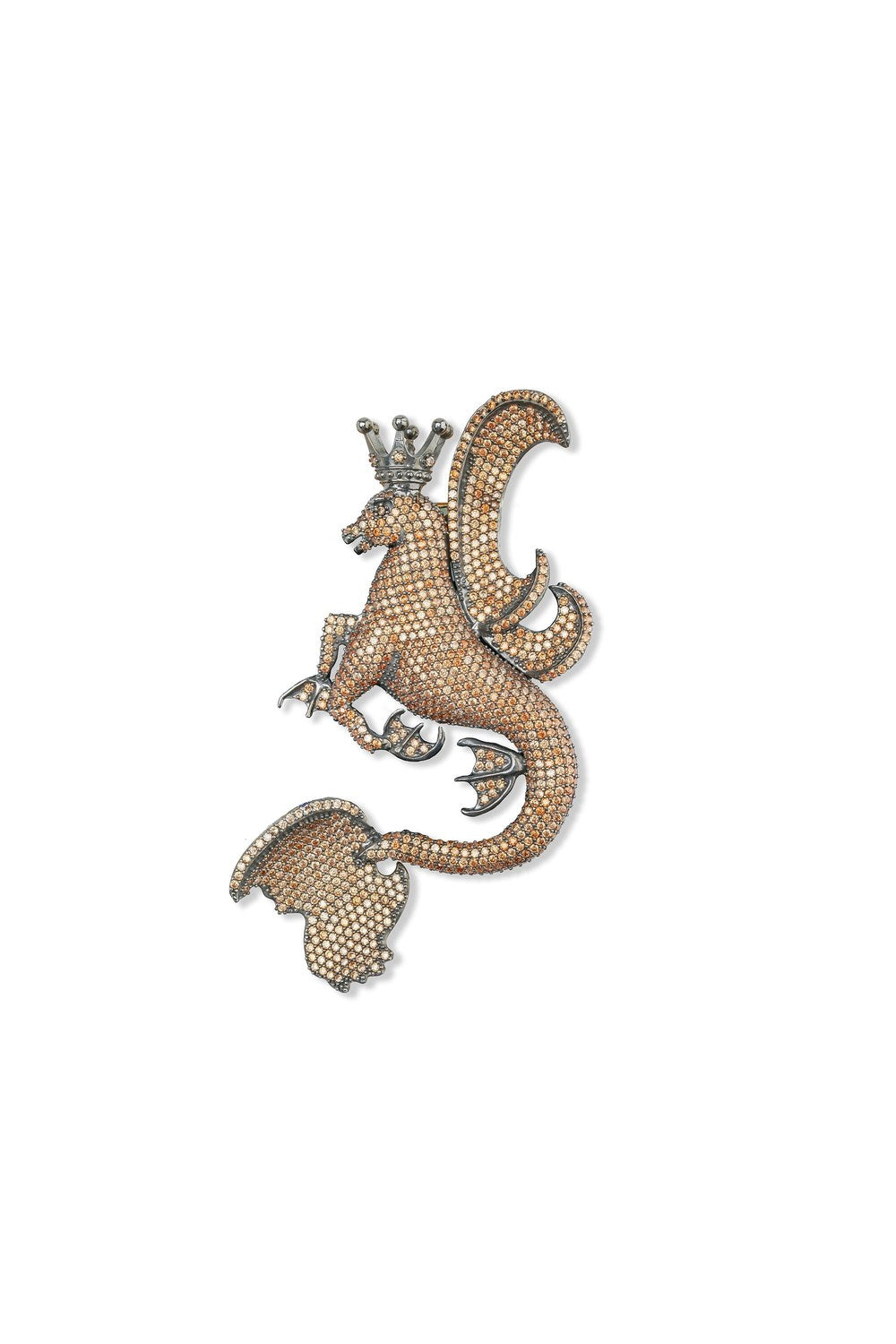 Secret Of The Universe Şampanya Kristal Mitolojik Dragon Kolye/Broş - 0