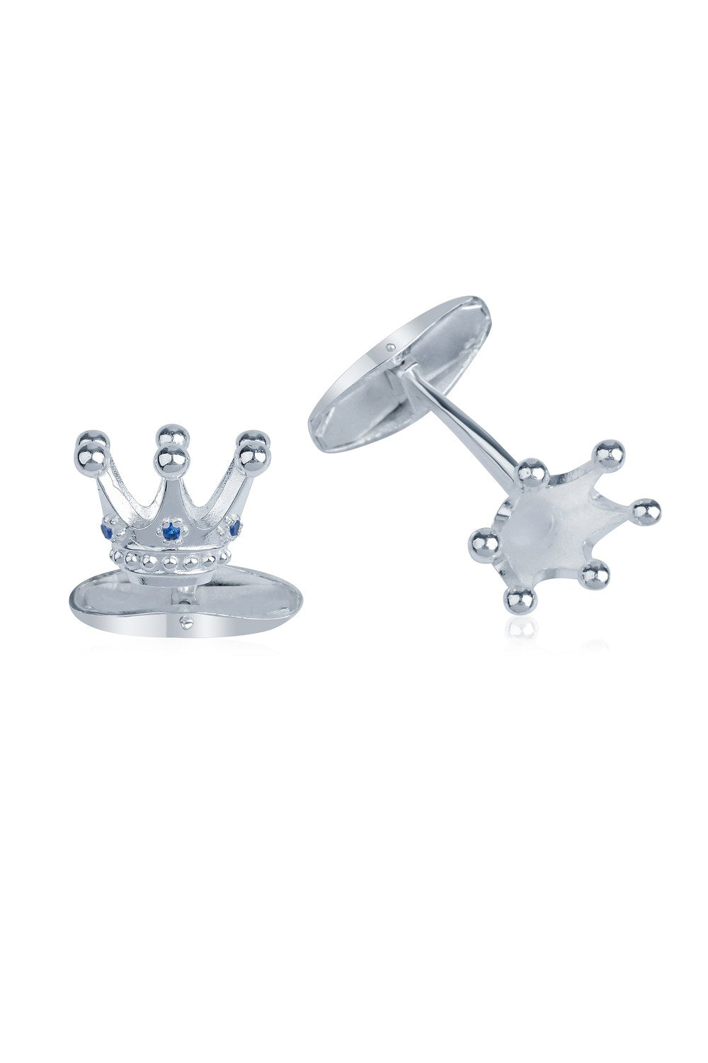 Secret Of The Crown Aqua Kristal Taşlı Kol Düğmesi - 0