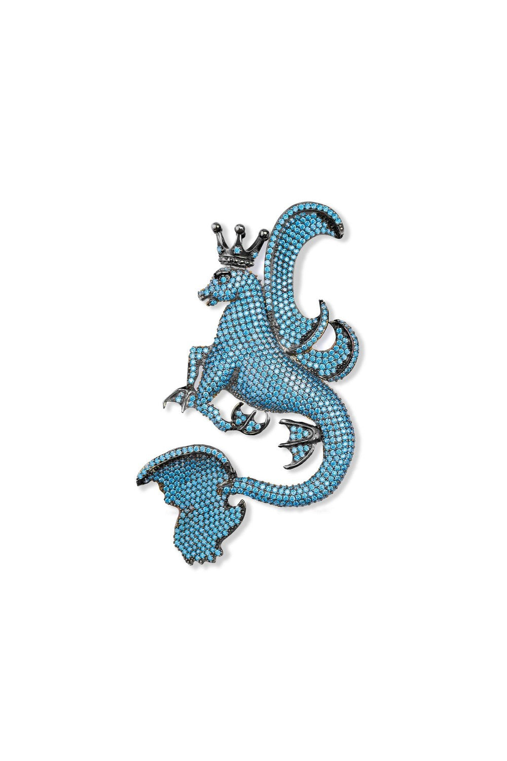 Secret Of The Universe Aqua Kristal Mitolojik Dragon Kolye/Broş - 0