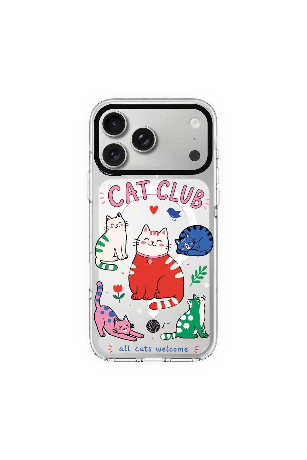 Cat Club Clear Kılıf Magsafe Özellikli - Iphone 17 Pro - 0