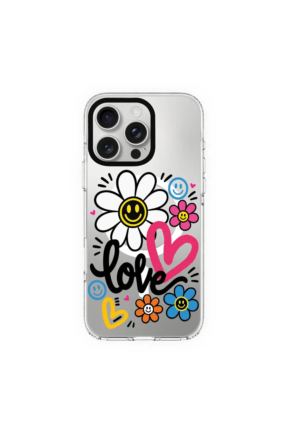 Love Bloom Clear Magsafe Kılıf, Iphone 15 Pro - 0