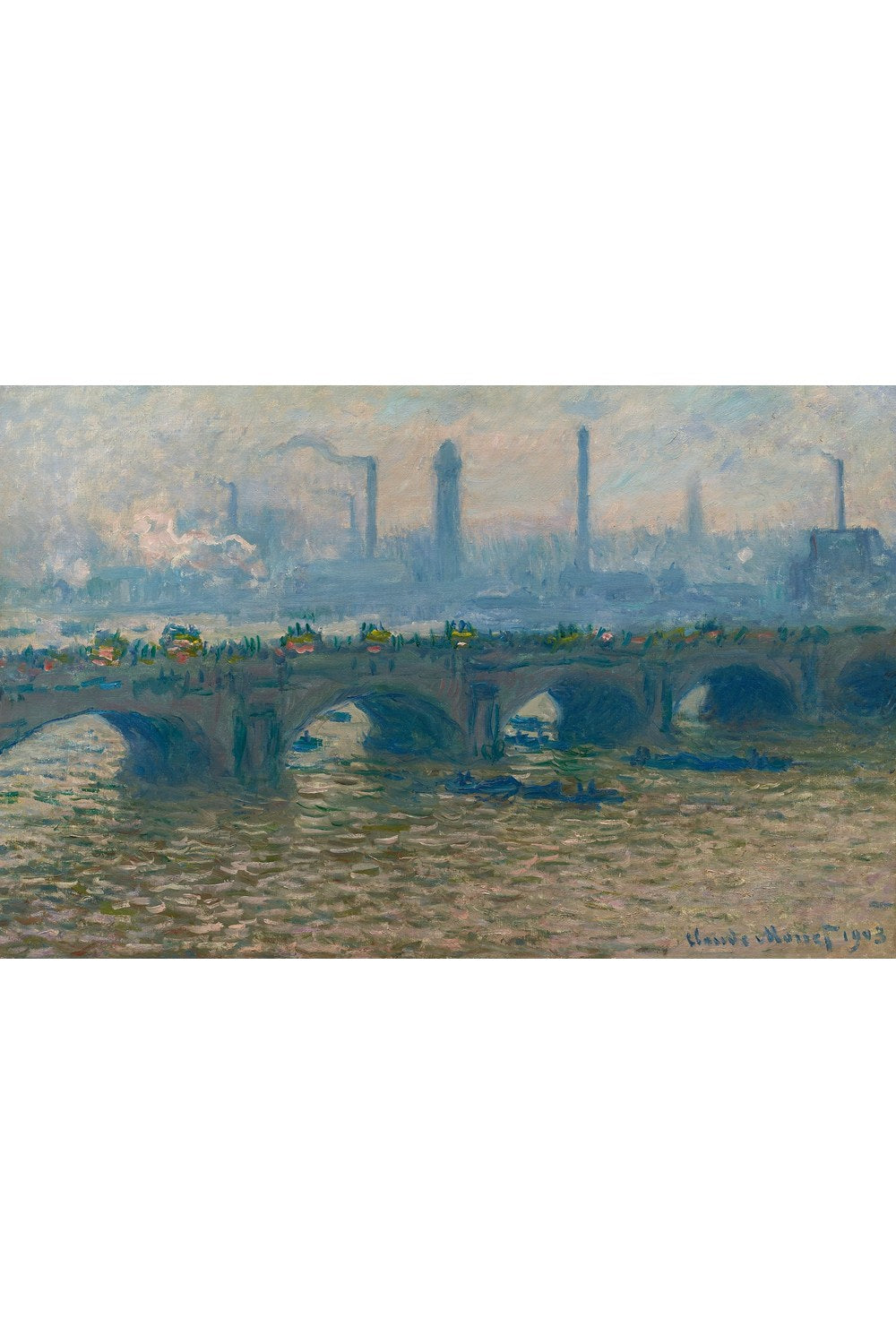 Claude Monet - Waterloo Bridge - Overcast - 1
