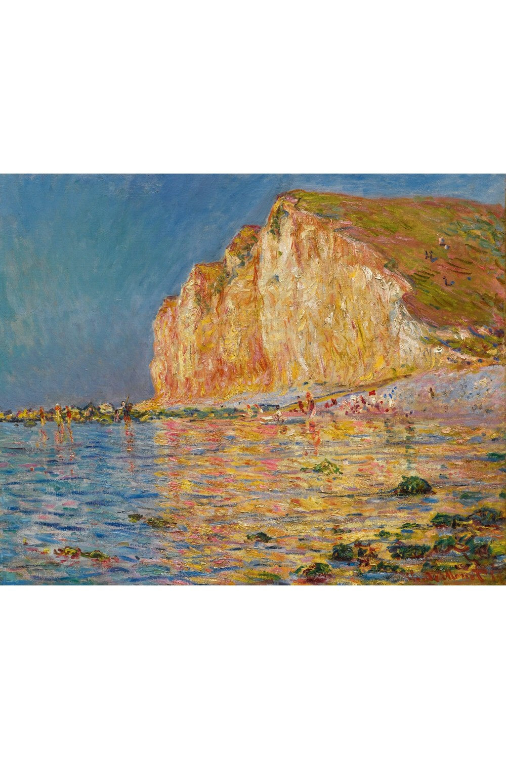 Claude Monet - Petites-Dalles'da Alçak Gelgit - 1