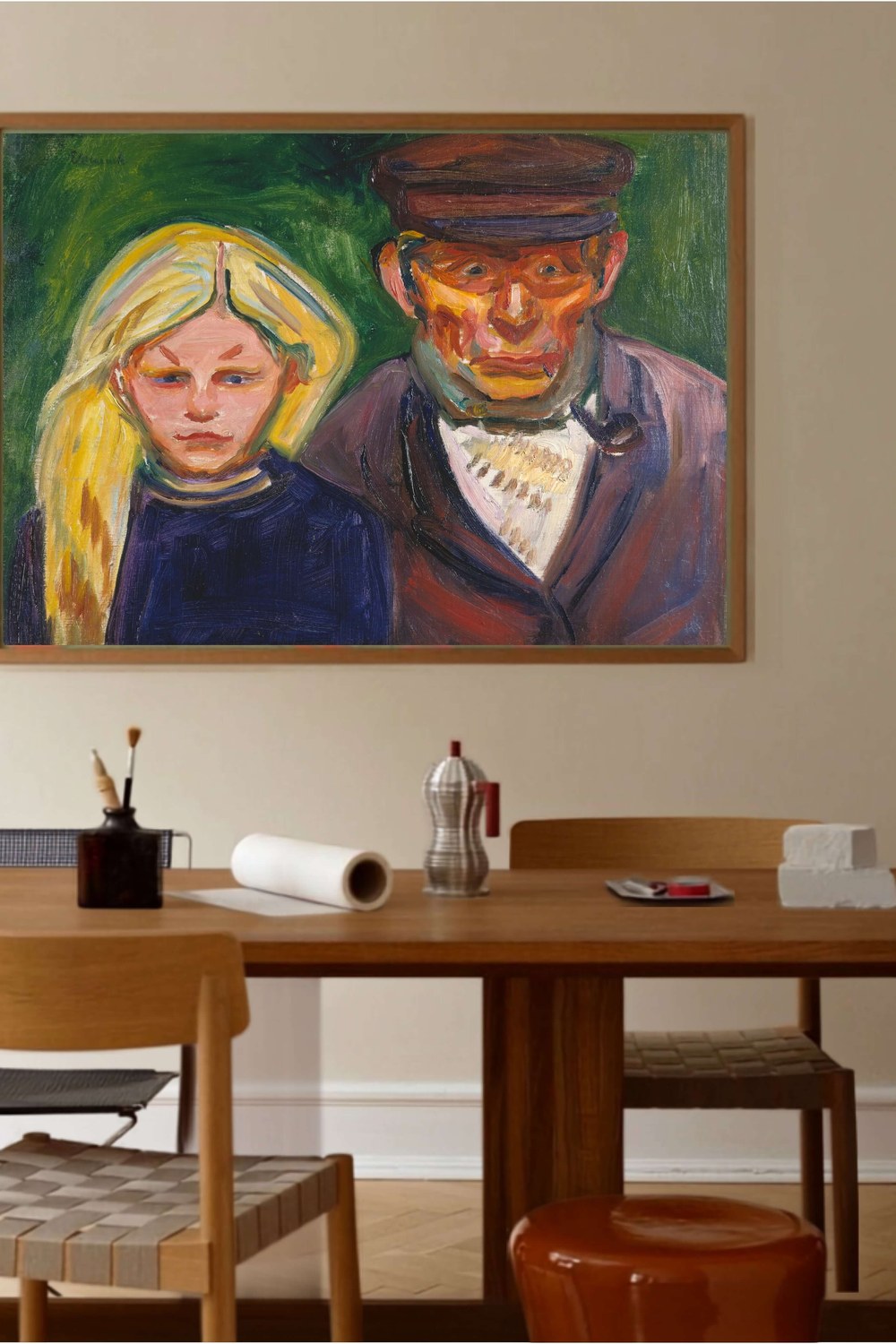 Edvard Munch - Yaşlı Balıkçı Ve Kızı - 2