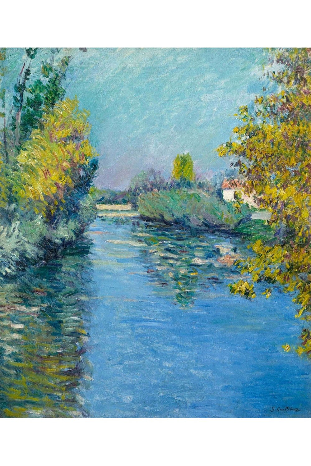Gustave Caillebotte - Seine Nehri'nin Küçük Kolu Sonbahar Etkisi - 1
