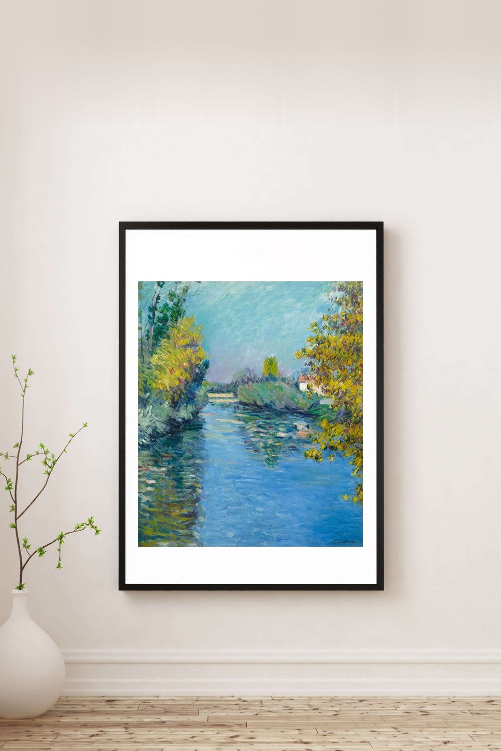 Gustave Caillebotte - Seine Nehri'nin Küçük Kolu Sonbahar Etkisi - 2