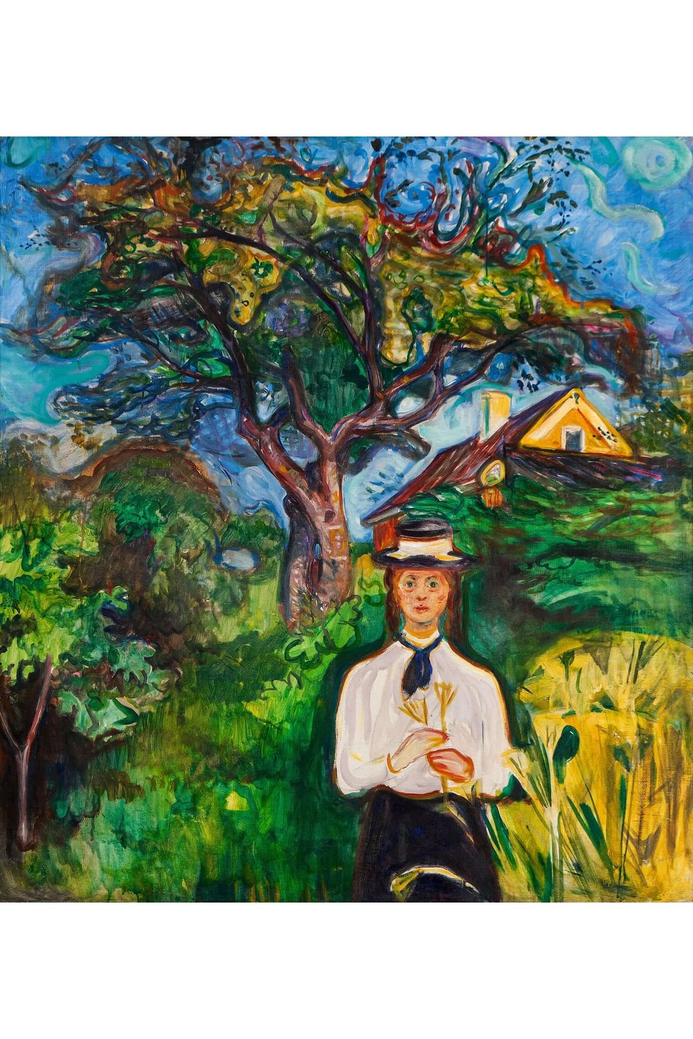 Edvard Munch - Elma Ağacının Altındaki Kız - 1