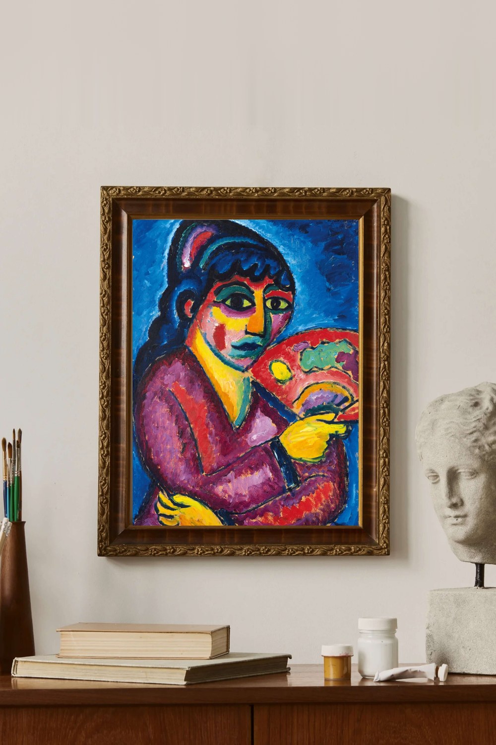 Alexej Von Jawlensky - Yelpazeli Kadın (Türkistanlı Kadın) - 3