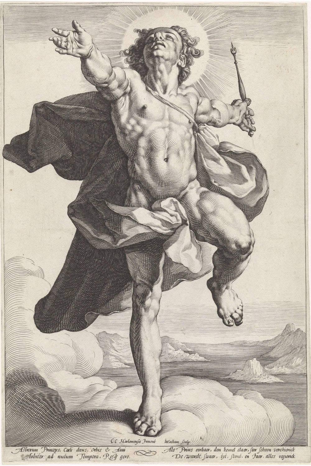 Jacob Matham - Helios Olarak Apollon - 1