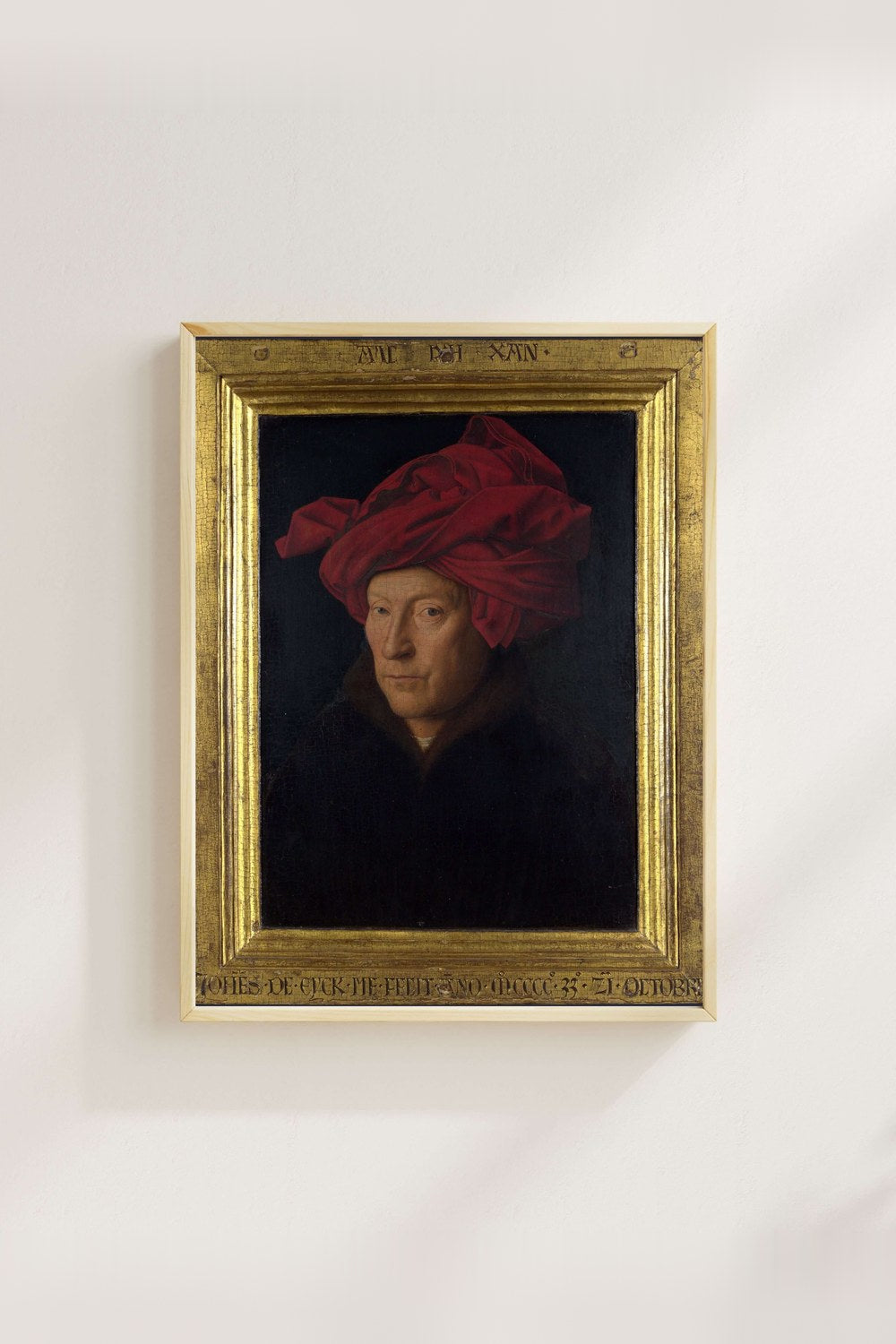 Jan Van Eyck - Kırmızı Sarıklı Bir Adamın Portresi - 4