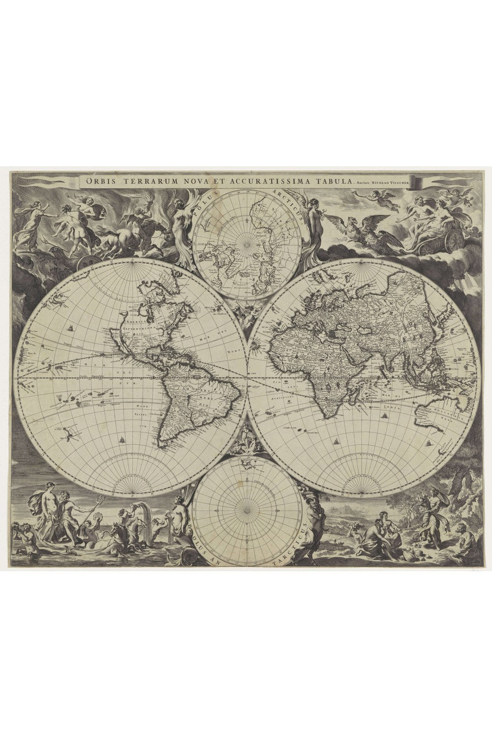 Jan De Visscher - Dünya Haritası - 1