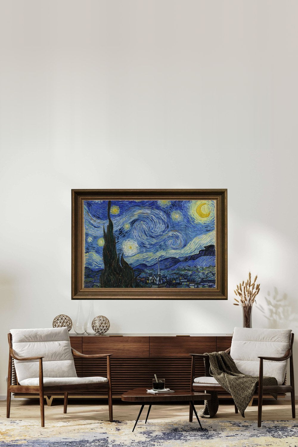 Vincent Van Gogh - Yıldızlı Gece - 2