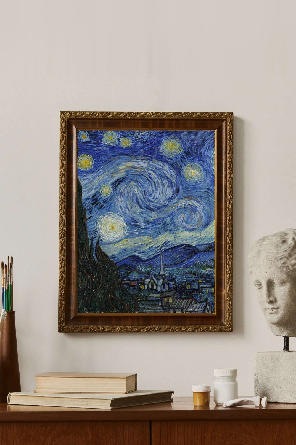 Vincent Van Gogh - Yıldızlı Gece - 2