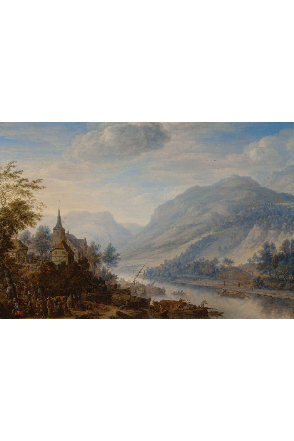 Herman Saftleven - Reineck’Te Ren Nehri Görünümü - 1